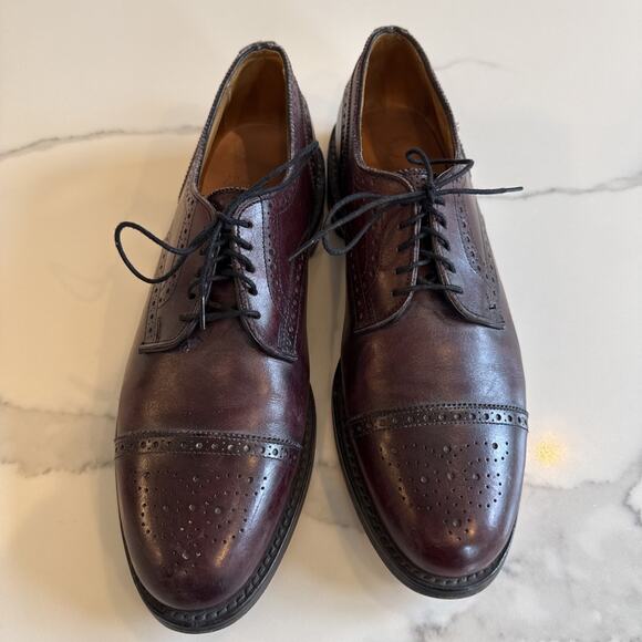 Allen Edmonds Lexington Shoes Mens Size 9. 5 C Mahogany Leather Cap Toe Oxford main image 4